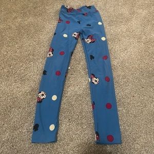 LuLaRoe Girls L/XL (8-14) Disney Minnie Mouse leggings